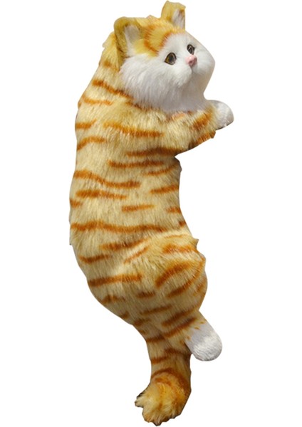 El Sanatları Simülasyon Evcil Hayvan Ev Dekorasyonu El Sanatları Yaratıcılar Hediye Tv Kediler Asılı Kediler Sarı (Yurt Dışından)