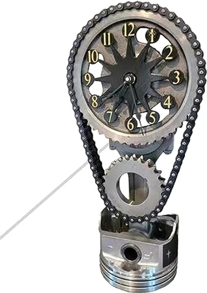 Dönen Dişli Saat Endüstriyel Steampunk Vintage Retro Ev Dekor Saat, Hareketli Dişli Saat, Metal Baskı Dönen Dişli (Yurt Dışından)