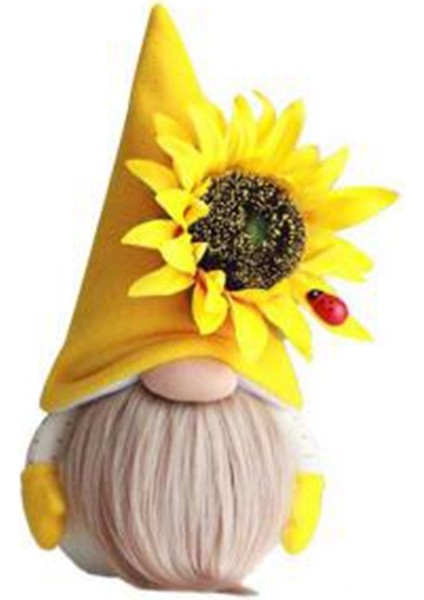 Arı Gnome Bahar Ayçiçeği Bebek Dekor, El Yapımı Bumble Peluş Yüzü Olmayan Bebek Süsleri, Yatak Odası Masaüstü Cüceler Süsler B (Yurt Dışından)