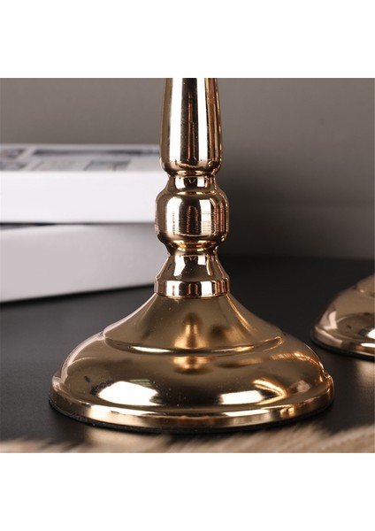 2 Adet Masa Üstü Çiçek Vazo Düğün Centerpiece Dekor Metal Çiçek Standı Yapay Çiçek Süsler Yıldönümü Bölümü Için (Yurt Dışından)