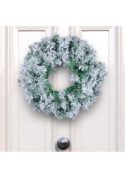 Ön Kapı Için Noel Çelenkleri, Kar Akıntılı Noel Çelengi, Duvar Penceresi Noel Dekorasyonu Için Kış Kar Çelengi (Yurt Dışından)