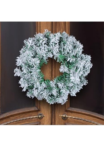 Ön Kapı Için Noel Çelenkleri, Kar Akıntılı Noel Çelengi, Duvar Penceresi Noel Dekorasyonu Için Kış Kar Çelengi (Yurt Dışından)