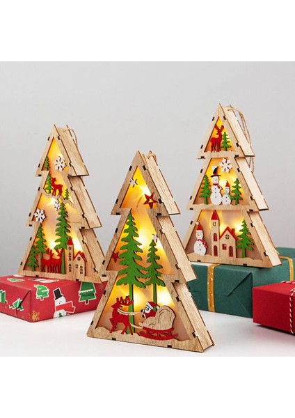 3 Adet Noel Ağacı Süslemeleri Parti Malzemeleri Dıy Noel Asılı Dekorasyon (Yurt Dışından) fiyatları
