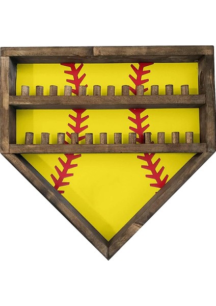 Beyzbol Vitrin Topları Için Beyzbol Tutucular Beyzbol Duvar Ekran Kutusu Antifade Uv Koruma Sarı (Yurt Dışından)