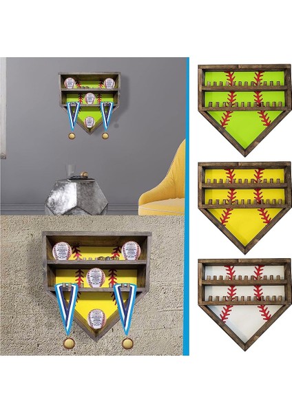 Beyzbol Vitrin Topları Için Beyzbol Tutucular Beyzbol Duvar Ekran Kutusu Antifade Uv Koruma Sarı (Yurt Dışından) modelleri