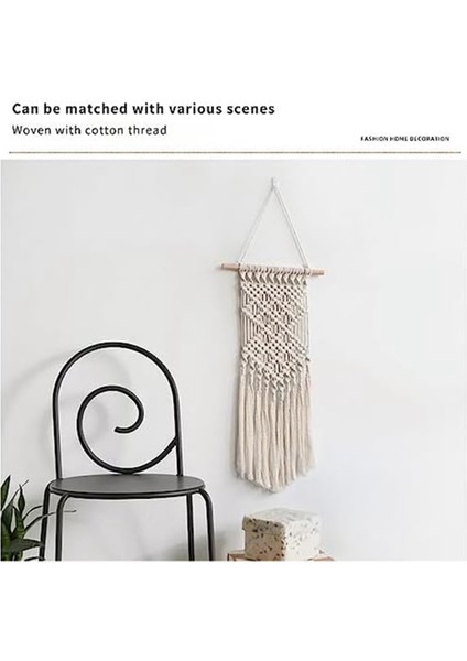 Boncuklu ve Tüylü Dream Catcher - El Yapımı Makrome Dream Catcher Duvara Asılı, Boho Yatak Odası Dekoru (Yurt Dışından) fırsatları