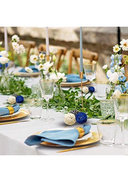 Rattan Süsler Dekoratif Top Dekorasyon Ev Dekor Odası Mutfak Düğün Süslemeleri, Koyu Mavi, Gri, Beyaz (Yurt Dışından) fırsatları