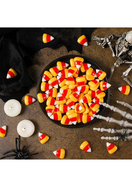 150 Adet Cadılar Bayramı Sevimli Reçine Şeker Mısır Flatback Yapay Şeker Mısır Sahte Flatback Bezemeler (Yurt Dışından) indirimleri