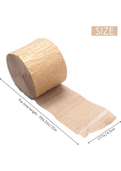 Doğum Günü Partisi Düğün Festivali Parti Süslemeleri Için 6 Rulo Altın Krep Kağıt Flamalar (Yurt Dışından) fırsatları