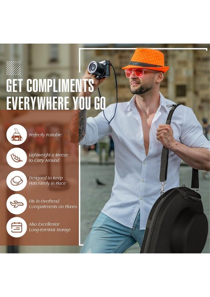 Seyahat Şapka Kılıfı, Şapka Seyahat Çantası, Şapka Kutusu Seyahat, Seyahat Şapka Organizatörü, Seyahat Için Şapka Saklama, Fedora Için Şapka Kılıfı (Yurt Dışından) modelleri