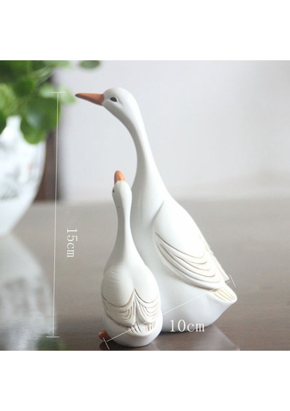 Bahçe Süsleri Simülasyon Anne-Kız Ördek Avlu Dekorasyon Mikro Peyzaj Süsler Reçine Zanaat Hediyeler A (Yurt Dışından) modelleri