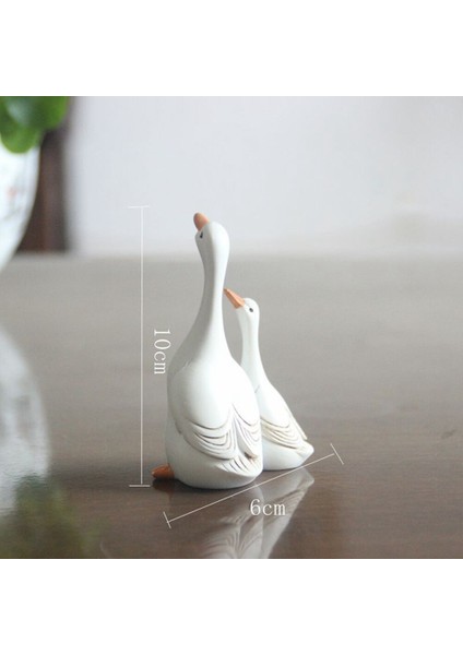 Bahçe Süsleri Simülasyon Anne-Kız Ördek Avlu Dekorasyon Mikro Peyzaj Süsler Reçine Zanaat Hediyeler A (Yurt Dışından) indirimleri