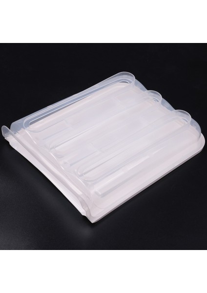 2 Adet Otomatik Kaydırma Yumurta Depolama Tutucu, Yumurta Depolama Rafı Buzdolabında Gıda Koruyucular Yumurta Plastik Space Saver Beyaz (Yurt Dışından)