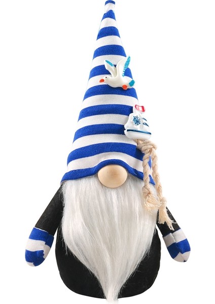 Okyanus Festivali Gnome Peluş Oyuncak Neyse Ki Okyanus Yüzü Olmayan Bebek Denizcilik Gnome Süs Ev Dekorasyon (Yurt Dışından)