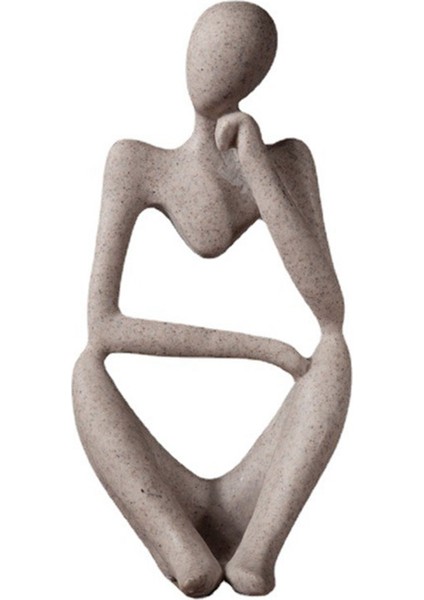 Soyut Heykel Heykel Iskandinav Reçine Karakter Heykelcik Avrupa Tarzı Ofis Ev Dekorasyon B (Yurt Dışından)