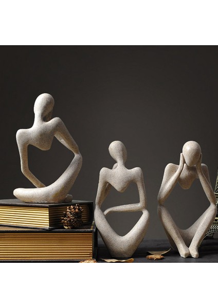 Soyut Heykel Heykel Iskandinav Reçine Karakter Heykelcik Avrupa Tarzı Ofis Ev Dekorasyon B (Yurt Dışından) modelleri