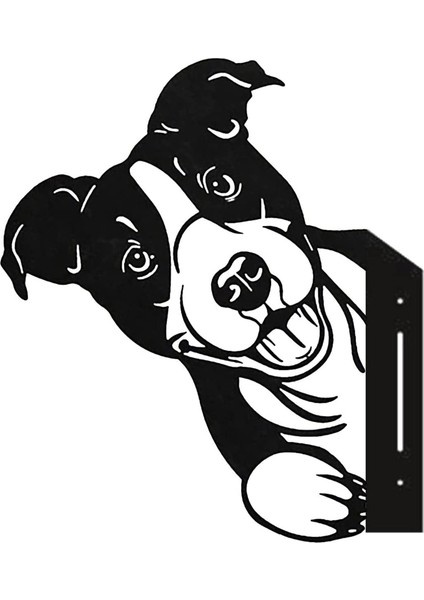 Çiftlik Gözetleme Hayvanları Metal Sanatı Heykel Çiftlik Çit Sanatı Duvar Dekoru Açık Kapalı Asılı Süsler Bahçe Dekoru - Köpek (Yurt Dışından)