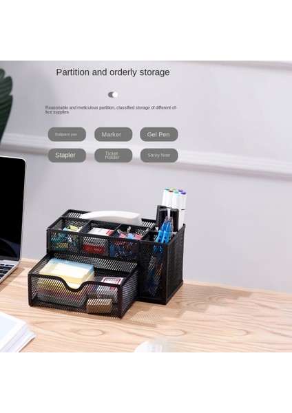 Izgara Kalem Tutucu Ofis Masaüstü Katmanlı Depolama Sepeti Kırtasiye Çok Fonksiyonlu Sonlandırma Rafı (Yurt Dışından) fırsatları