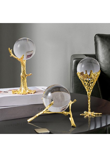 Iskandinav Tarzı Kristal Top Ev Dekor Masası Reçine Süsler Yard Bahçe Heykelcik Ofis Yatak Odası Oturma Odası Dekorasyon B (Yurt Dışından) modelleri