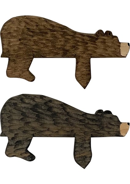 Ahşap Ayı Kapı Topper Dekor Köşenizde Sevimli Ayı Kapı Köşe Heykel, Ahşap Sanat Heykeli Dekor (Yurt Dışından)