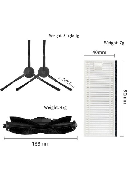 Süpürme Robotu Için Uygun G11 Rulo Fırça Ana Fırça Yan Fırça Filtresi Hepa Filtre Aksesuarları (Yurt Dışından) fiyatları