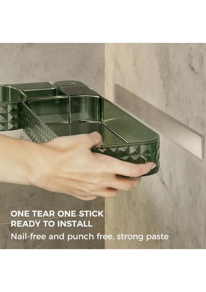 Çok Fonksiyonlu Duvara Monte Döner Depolama Köşe Rafı, 180 Derece Dönen Yapışkanlı Duvara Monte Depolama Rafı A (Yurt Dışından) modelleri