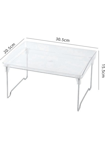 Akrilik Şeffaf Masaüstü Saklama Kutusu Öğrenci Yurdu Ofis Depolama Rafı Ev Katlanabilir Yükseltme Rafı (Yurt Dışından) fırsatları