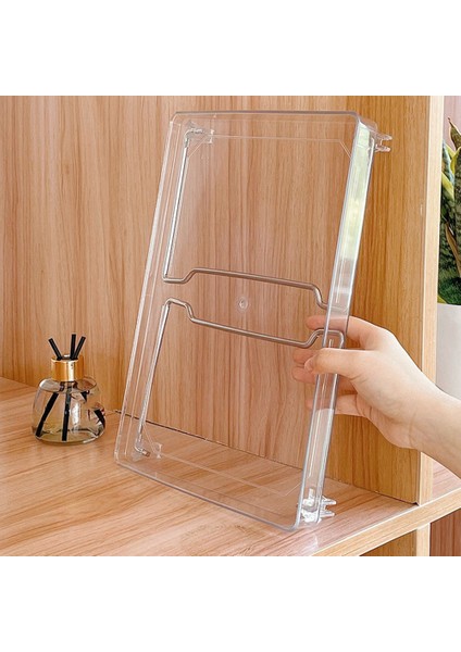 Akrilik Şeffaf Masaüstü Saklama Kutusu Öğrenci Yurdu Ofis Depolama Rafı Ev Katlanabilir Yükseltme Rafı (Yurt Dışından) indirimleri