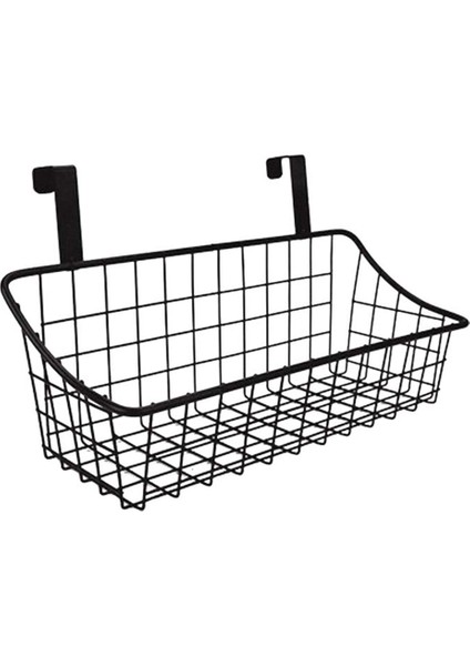 Kanca Izgaralı Sepet Saklama Sepeti, Kapının Arkasına Veya Korkuluğa Asın, Dolap Kapısının Üzerine, Siyah (Yurt Dışından)