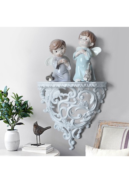 Barok Tarzı Dekoratif Raflar Oturma Odası Için Çiçekler Duvar Asılı Depolama Rafı Avrupa Tarzı Dekor Ev Cafe Küçük (Yurt Dışından) fiyatları