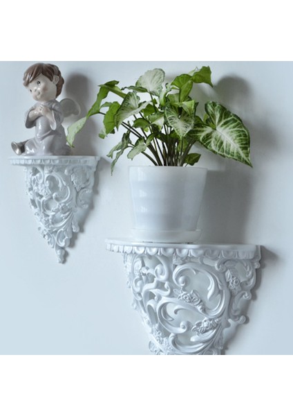 Barok Tarzı Dekoratif Raflar Oturma Odası Için Çiçekler Duvar Asılı Depolama Rafı Avrupa Tarzı Dekor Ev Cafe Küçük (Yurt Dışından) fırsatları