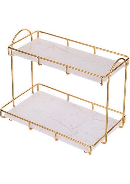 Hafif Lüks Tezgah Makyaj Organizatör Cilt Bakım Ürünleri Parfüm Organizatör Kozmetik Banyo Depolama Rafı C (Yurt Dışından)