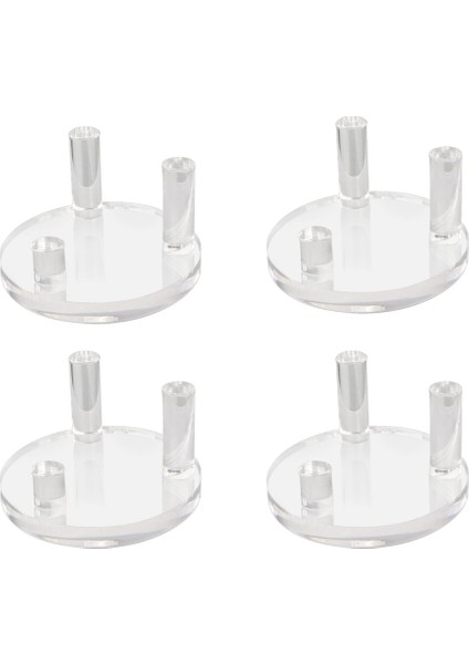 4 Paket 1.9 Inç Kaya Teşhir Standı, Kayalar Için Üç Mandallı Kare Akrilik Teşhir Standları, Mineral Levha, Kristal (Yurt Dışından)