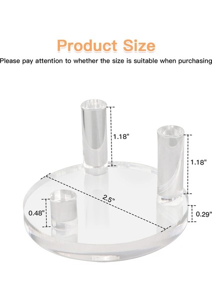 4 Paket 1.9 Inç Kaya Teşhir Standı, Kayalar Için Üç Mandallı Kare Akrilik Teşhir Standları, Mineral Levha, Kristal (Yurt Dışından) fiyatları