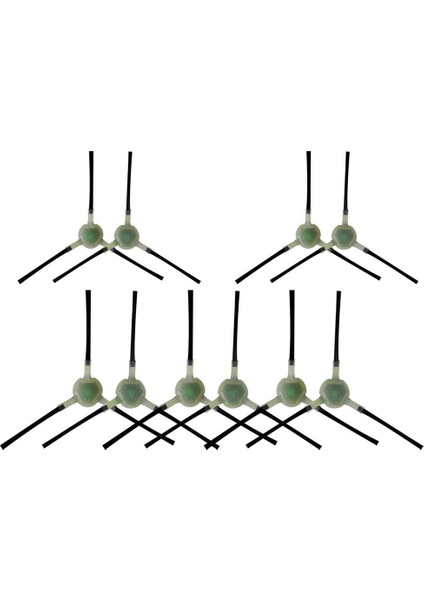 10 Adet Süpürme Robotu Aksesuarlarına Uygun / M201 / T700 / M500 / M501 Yan Fırça (Yurt Dışından)