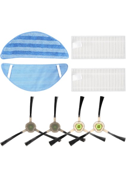 M200/M201/M501-A/M571/T700 Robotlu Süpürge Yığın Filtre Spin Yan Fırça Yedek Paketleri Için Paspas Bezi Yan Fırça (Yurt Dışından) fiyatları