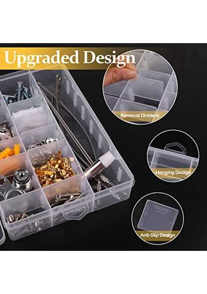 Temizle Saklama Kutusu, Ayarlanabilir Bölücüler ile Saklama Kutusu, Zanaat Saklama Kutusu, Dıy Takı Saklama Kutusu Için (Yurt Dışından) modelleri