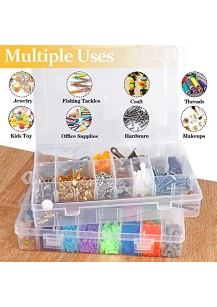 Temizle Saklama Kutusu, Ayarlanabilir Bölücüler ile Saklama Kutusu, Zanaat Saklama Kutusu, Dıy Takı Saklama Kutusu Için (Yurt Dışından) fırsatları