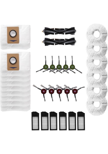 Deebot X1 Omni Turbo Elektrikli Süpürge Aksesuarları Ana Fırça Hepa Filtre Paspas Temizlik Bezi Toz Torbası Parçaları (Yurt Dışından)