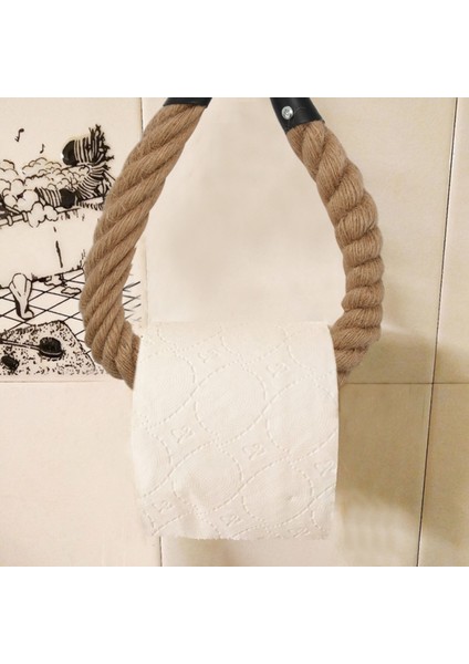 Denizcilik Halat Tuvalet Kağıdı Tutucu Vintage Duvara Monte Havlu Askısı Okyanus Plaj Banyo Ev Dekor (Yurt Dışından) modelleri
