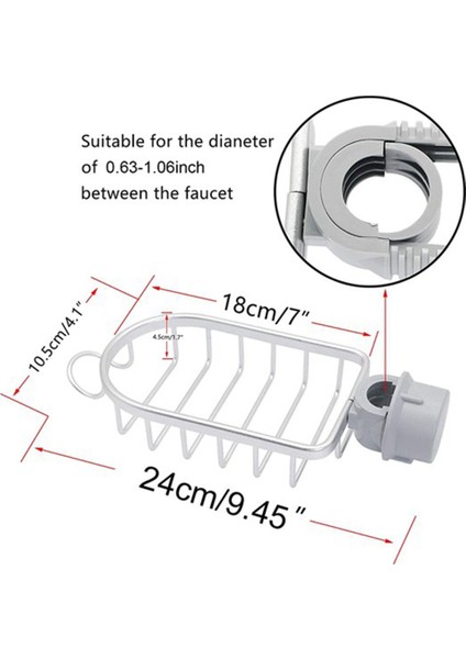 Adet Alüminyum Duş Depolama Sepeti Mutfak Banyo Için Tek Katmanlı Depolama Şampuan Sabun Duş Depolama Rafı B (Yurt Dışından) indirimleri