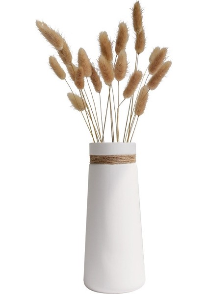 Basit Oda Ev Mobilya Süsleri Beyaz Vazojüt Halat Seramik Sanatı Çiçek Vazo D (Yurt Dışından) fiyatları