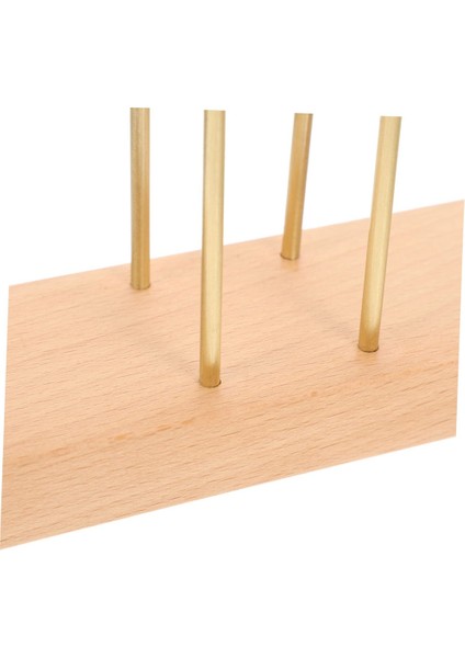 Masalar Için Peçetelik, Ceviz Ahşap Parlak Metal Tutucu Mutfak ve Restoran Için Ayrı Kağıt Mendilleri A (Yurt Dışından) modelleri