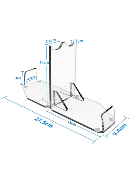 Lightsaber Standı Masaüstü Çift Bıçaklı Lightsaber Ekran Tutucu Akrilik Lightsaber Kabzası Standı Masaüstü Teşhir Standı Standları (Yurt Dışından)
