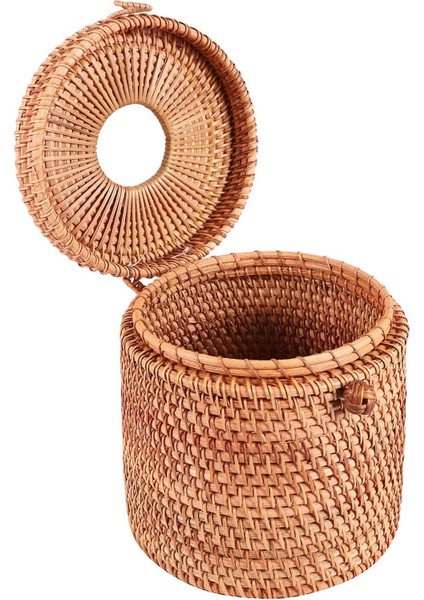 Rattan Doku Kutusu Tuvalet Kağıdı Kapağı Hasır Dekoratif Tutucular, Depolama Için Kapaklı Tek Rulo ve Banyoda Dokular (Yurt Dışından) modelleri