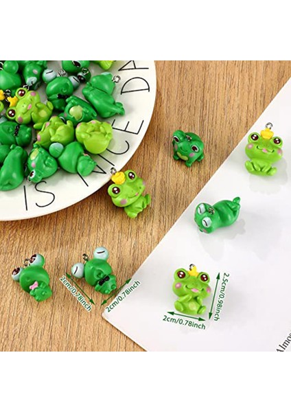48 Adet Kurbağa Takılar Takı Yapımı Için Toplu Sevimli Hayvan Kolye Yeşil Kurbağa Anahtarlık Takılar Küçük Takı Yapımı Takılar (Yurt Dışından) fırsatları