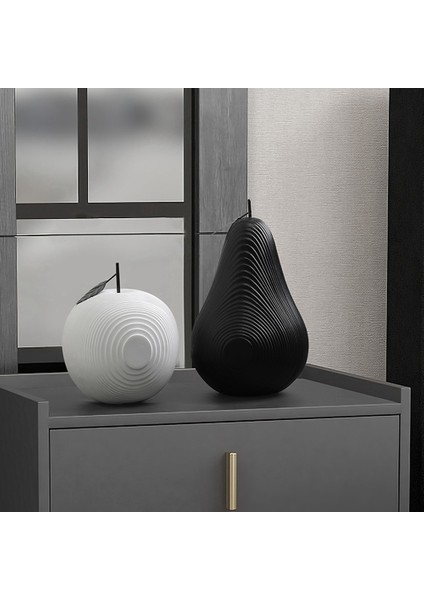 Iskandinav Meyve Heykel Iç Ev Dekor Için Modern Reçine Armut Heykeli Heykelcik Dolap Ev Dekorasyon Hediye B (Yurt Dışından) modelleri