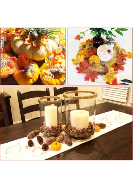 200 Adet Mini Yapay Meşe Palamudu, Sonbahar Sving Cadılar Bayramı Dekorasyon Için Doğal Kapaklı Toplu, Düğün Dekor (Yurt Dışından) fiyatları