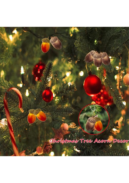 200 Adet Mini Yapay Meşe Palamudu, Sonbahar Sving Cadılar Bayramı Dekorasyon Için Doğal Kapaklı Toplu, Düğün Dekor (Yurt Dışından) fırsatları