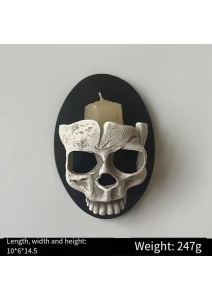 2 Adet Kafatası Mumluk Şamdan Tutucular Cadılar Bayramı Noel Için Spooky Fincan Gotik Dekor (Yurt Dışından) fiyatları